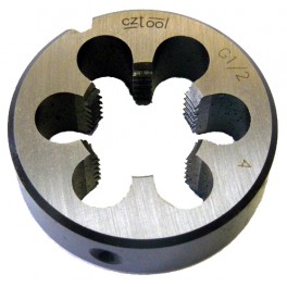 Závitová kruhová čelist DIN EN 24 231, G 1", trubkový závit, nástrojová ocel, OG1